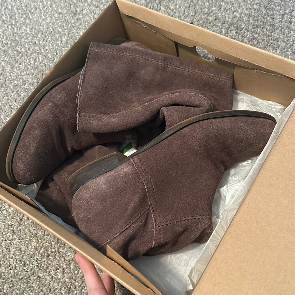 Nine West Suede Boots Brown